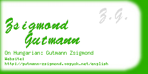 zsigmond gutmann business card